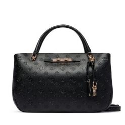 Torebka Guess. Czarne kuferki damskie Guess, z aplikacjami, bez dodatków. Za 634.99 zł.