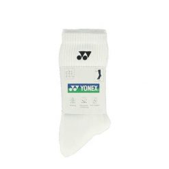 Skarpety sportowe Yonex Long 19256. Białe skarpetki damskie YONEX, bez wzorów, z bawełny. Za 89.00 zł.