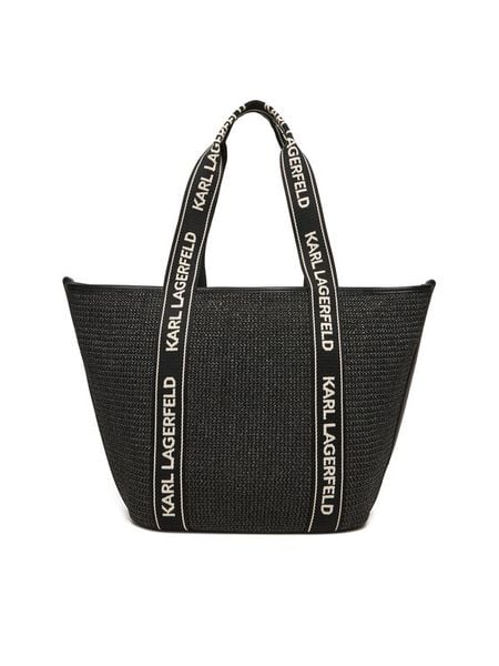 KARL LAGERFELD Torebka A1W46074 Czarny. Czarne shopper bag KARL LAGERFELD, bez wzorów, z syntetyku, bez dodatków. Za 779.99 zł.