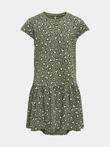 Kids ONLY Sukienka codzienna Gida 15317882 Zielony Regular Fit. Zielone sukienki dziewczęce Kids Only, bez wzorów, z bawełny, bez ramiączek, proste. Za 49.99 zł.