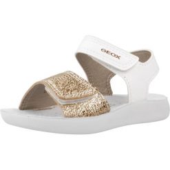 Sandały Geox Model B Sandal Lightfloppy Kolor Biały. Białe sandały damskie Geox, bez wzorów, z tkaniny, bez obcasa, bez zapięcia. Za 178.00 zł.