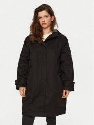 Hunter Parka Hanley HARW0015242 Czarny Regular Fit. Czarne parki damskie Hunter, m, z bawełny, bez kaptura. Za 869.99 zł.