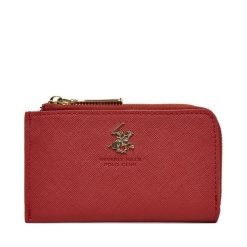 Portfel Beverly Hills Polo Club. Czerwone portfele damskie Beverly Hills Polo Club, bez wzorów. Za 59.99 zł.