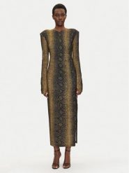 NORMA KAMALI Sukienka codzienna KK4243PLC27302 Brązowy Slim Fit. Brązowe sukienki damskie Norma Kamali, bez wzorów, z syntetyku, bez ramiączek. Za 1,249.00 zł.
