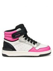 Geox Sneakersy J Washiba J36HXA 05415 C0563 D Biały. Białe buty sportowe dziewczęce Geox, ze skóry, bez zapięcia. Za 199.99 zł.