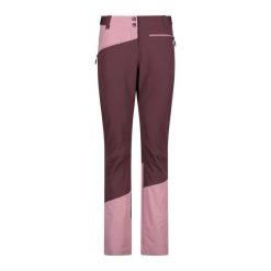 Spodnie trekkingowe damskie CMP. Fioletowe spodnie sportowe damskie CMP, m, bez wzorów, z elastanu, trekkingowe. Za 229.99 zł.