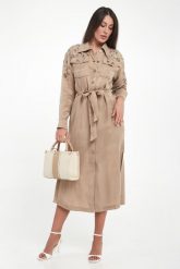 Sukienka szmizjerka z ozdobnymi kamieniami LIU JO. Sukienki damskie Liu Jo, bez wzorów, bez ramiączek. Za 1,289.00 zł.