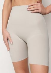Jasnoszare Elastyczne Modelujące Majtki Push-Up z Wysokim Stanem Esubia. Szare bielizna korygująca Born2be, bez wzorów. Za 19.99 zł.