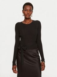 TWINSET Sweter 242TP3040 Czarny Slim Fit. Czarne swetry klasyczne damskie Twinset, s, z syntetyku, bez kołnierzyka. Za 379.99 zł.