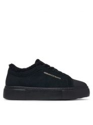 Armani Exchange Trampki XW003067 AF27450 UC001 Czarny. Czarne trampki damskie Armani Exchange, bez wzorów, ze skóry, bez zapięcia. Za 779.99 zł.