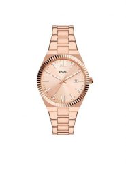 Fossil Zegarek ES5258 Złoty. Żółte, analogowe zegarki damskie Fossil, złote. Za 879.99 zł.