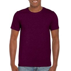 Koszulka Softstyle Dla Dorosłych Unisex. Brązowe bluzki damskie GILDAN, l, bez wzorów, sportowe, bez kołnierzyka, bez ramiączek. Za 29.99 zł.