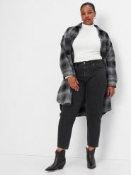 Gap Jeansy 406726-00 Czarny Regular Fit. Czarne jeansy damskie GAP. Za 229.99 zł.