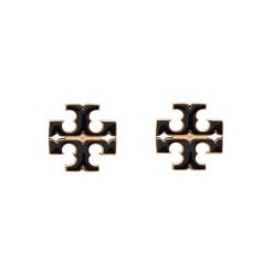 Kolczyki Tory Burch. Czarne kolczyki damskie Tory Burch. Za 544.99 zł.