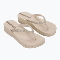 Japonki damskie Ipanema Mesh X Plat. Czarne klapki damskie Ipanema, bez wzorów, z meshu, bez obcasa, bez zapięcia. Za 79.99 zł.