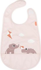 Śliniak z kieszonką Playground pudrowy róż. Czerwone śliniaki Done by deer, bez wzorów. Za 59.00 zł.