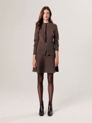 Rodier Kardigan w kolorze brązowym rozmiar: S. Brązowe kardigany damskie Rodier, s, bez wzorów, prążkowane. Za 282.99 zł.