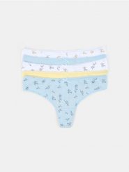 Majtki stringi 5 pack - wielobarwny. Stringi Sinsay, bez wzorów. Za 29.99 zł.