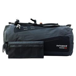 Wodoodporna torba podróżna - Rackham 60L - IP66. Szare torby podróżne ZULUPACK, bez wzorów. Za 878.50 zł.