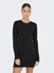 ONLY Sukienka w kolorze czarnym rozmiar: L. Czarne sukienki damskie Only, bez wzorów, bez ramiączek. Za 109.52 zł.