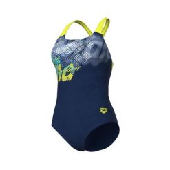 Strój kąpielowy damski jednoczęściowy treningowy na basen Arena Splash. Niebieskie stroje jednoczęściowe Arena, bez wzorów. Za 169.99 zł.