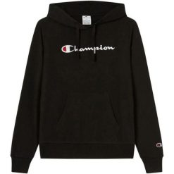 Bluza Z Kapturem Z Kangurką Dla Kobiet. Czarne bluzy damskie Champion, bez wzorów, z kapturem. Za 294.99 zł.