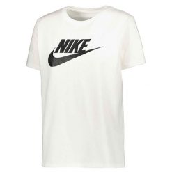 Koszulka z krótkim rękawem Damska Nike ICN DX7906 100 Biały. Białe koszulki damskie Nike, xs, bez wzorów, bez kołnierzyka, bez ramiączek. Za 126.99 zł.