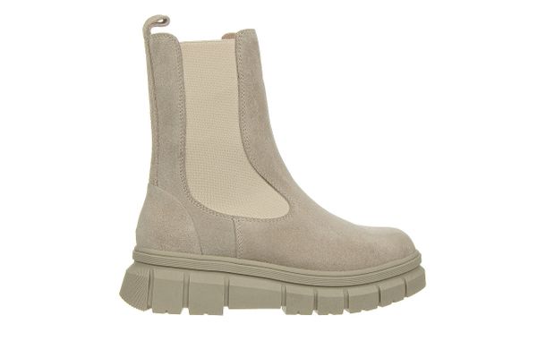 Botki Bayla-161 188 2103 54 Taupe Suede 161638, Beżowy, Skóra naturalna - 40. Brązowe botki damskie Bayla, na zimę, z gumy, eleganckie, z okrągłym noskiem, za kostkę, bez obcasa, bez zapięcia. W wyprzedaży za 242.10 zł.