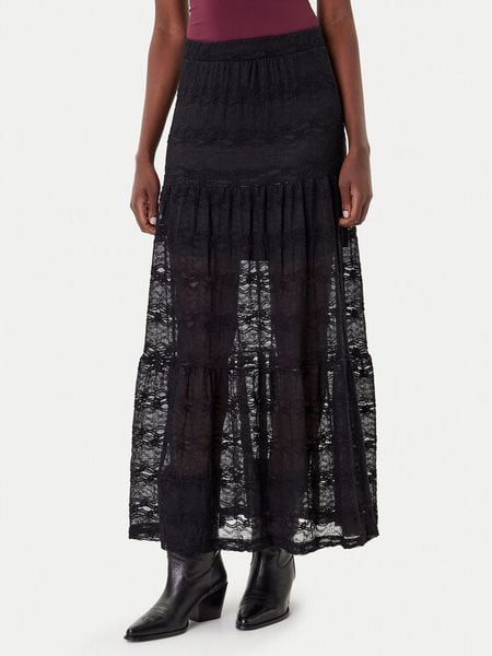 ONLY Spódnica maxi Luna 15353206 Czarny Regular Fit. Czarne spódnice damskie Only, xs, bez wzorów, z bawełny, maxi. Za 99.99 zł.