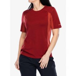 Koszulka na rower damska Smartwool Mountain Bike Short Sleeve Jersey. Czerwone koszulki damskie Smartwool, bez wzorów, z jersey, bez kołnierzyka, bez ramiączek. Za 272.99 zł.