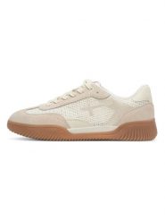 Tamaris Sneakersy w kolorze beżowym rozmiar: 39. Brązowe obuwie sportowe damskie Tamaris, z materiału, bez zapięcia. Za 149.31 zł.