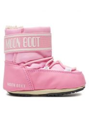 Moon Boot Śniegowce 80D3401020 Różowy. Czerwone kozaki dziewczęce Moon Boot, bez wzorów, ze skóry, bez obcasa, bez zapięcia. Za 399.99 zł.
