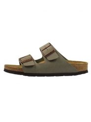 Birkenstock Klapki "Arizona" w kolorze szarym rozmiar: 41. Szare klapki damskie Birkenstock, bez wzorów, bez obcasa, bez zapięcia. Za 297.26 zł.