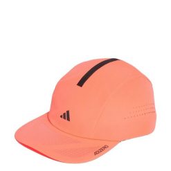 Czapka Runningxadizero Lightweight CLIMACOOL. Czerwone czapki z daszkiem damskie Adidas, bez wzorów, z materiału. Za 129.00 zł.