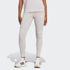 Legginsy Essentials 3-Stripes Cotton. Białe legginsy damskie Adidas, xs, bez wzorów. Za 129.00 zł.