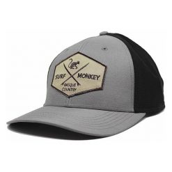 Czapka sportowa - Dry-Tech - Wodoodporna / Dorośli (Szary). Szare czapki z daszkiem damskie SURF MONKEY, bez wzorów. Za 179.95 zł.
