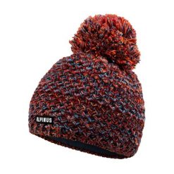 Czapka trekkingowa damska Alpinus Sompion. Czerwone czapki damskie Alpinus, na zimę, z aplikacjami, z dzianiny. Za 99.00 zł.