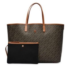 Torebka Tommy Hilfiger. Czarne shopper bag Tommy Hilfiger, bez dodatków. Za 949.99 zł.