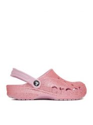 Crocs Klapki C-BAYA GLITTER CLOG 205925-6GD Różowy. Czerwone klapki damskie Crocs, bez wzorów, z tworzywa sztucznego, bez obcasa, bez zapięcia. Za 149.99 zł.