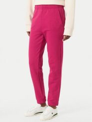 Lacoste Spodnie dresowe XF5268 Różowy ciemny Regular Fit. Czerwone spodnie dresowe damskie Lacoste, bez wzorów, z bawełny. Za 412.99 zł.