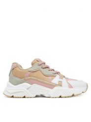 Guess Sneakersy FLJCAR ELE12 Beżowy. Brązowe obuwie sportowe damskie Guess, ze skóry, bez zapięcia. Za 299.99 zł.