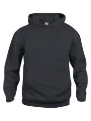 Clique Basic Hoody Junior – bluza z kapturem czarna, miękka i odporna na piling. Czarne bluzy damskie CLIQUE, bez wzorów, z bawełny, z kapturem. Za 145.21 zł.