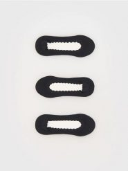 Skarpetki balerinki 3 pack - czarny. Czarne skarpetki damskie Reserved, bez wzorów. W wyprzedaży za 19.99 zł.