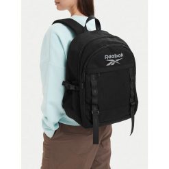 Plecak Reebok. Czarne plecaki Reebok, bez wzorów. Za 159.99 zł.