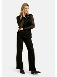 Milano Italy Bluzka w kolorze czarnym rozmiar: 48. Czarne bluzki damskie Milano Italy, bez wzorów, bez kołnierzyka, bez ramiączek. Za 173.99 zł.