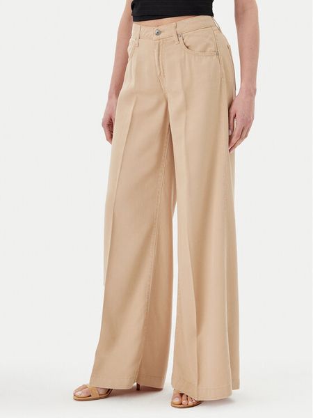 ViCOLO Jeansy DD5043 Beżowy Wide Leg. Brązowe jeansy damskie ViCOLO. Za 285.99 zł.