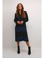 CULTURE Sukienka "Betty" w kolorze granatowo-czarnym rozmiar: XS. Czarne sukienki damskie Culture, bez wzorów, bez ramiączek. Za 173.99 zł.