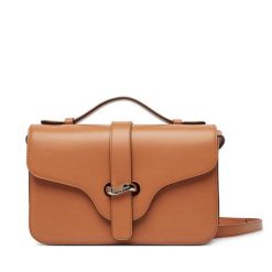 Torebka Emporio Armani. Brązowe listonoszki damskie Emporio Armani, bez wzorów, bez dodatków. Za 2,219.00 zł.