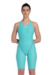 Arena Powerskin St Next Kneeskin - Aquamarine - Rozmiar 32. Niebieskie kombinezony damskie Arena, l, bez wzorów, z materiału, klasyczne, bez kołnierzyka, moda ciążowa, bez ramiączek. Za 527.50 zł.