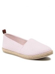 Jenny Fairy Espadryle WSK1609-03 Różowy. Czerwone espadryle damskie Jenny Fairy, bez wzorów, z materiału, bez obcasa. Za 69.99 zł.